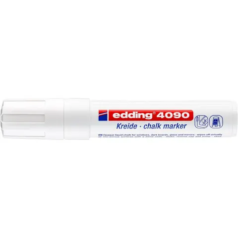 EDDING 4090WS - Calk marker, 4-15 mm, white – image 1
