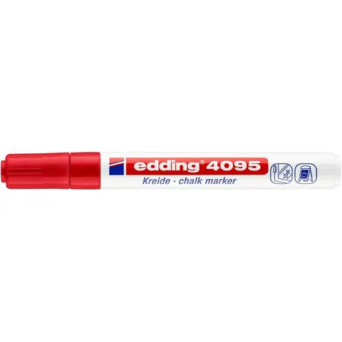 EDDING 4095RT - Calk marker, 2-3 mm, red – image 1