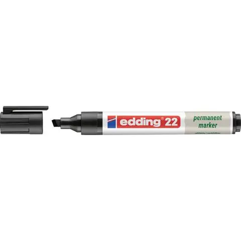 EDDING 22SW - Permanent marker, refillable, black – image 1