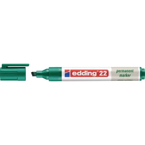 EDDING 22GN - Permanent marker, refillable, green – image 1