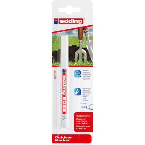 EDDING 8055WS - Outdoor marker, white – image 1