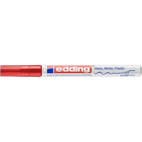 EDDING GLM780RT - Gloss paint marker, 0.8 mm, red – image 1