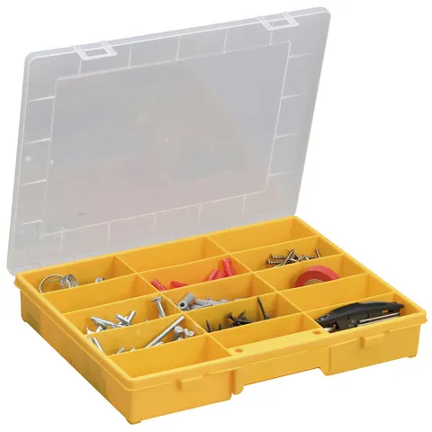 allit Sorteerkoffer EuroPlus Basic 37/12, rood – afbeelding 1