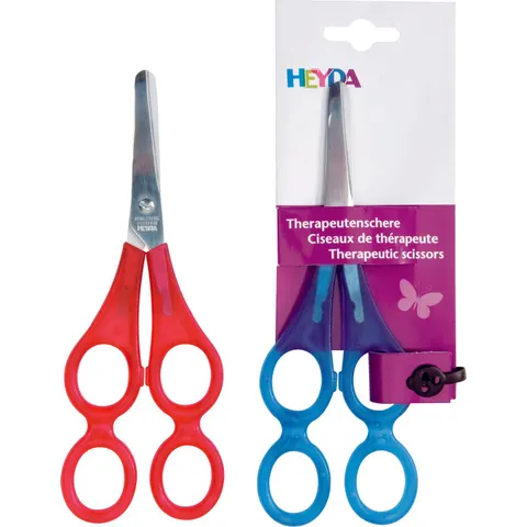 HEYDA Therapeutenschere blau oder rot 17 cm, 1 St. – Bild 1