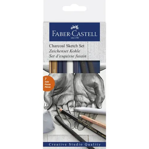 FABER-CASTELL Zeichenset Kohle – Bild 1
