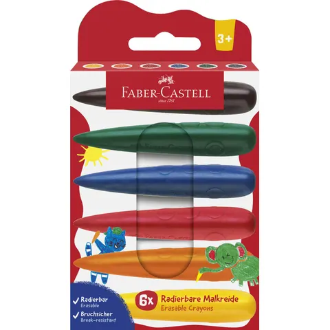 FABER-CASTELL Wachsmalstifte farbsortiert – Bild 1