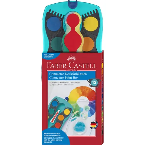 FABER-CASTELL Wasserfarbkasten 12 Farben – Bild 1