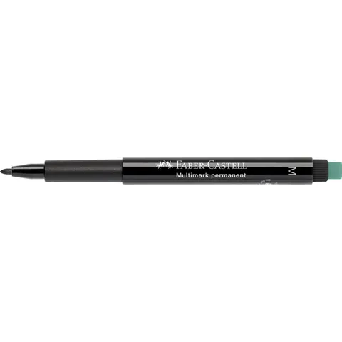 FABER-CASTELL Permanent-Marker MULTIMARK M, schwarz – Bild 1