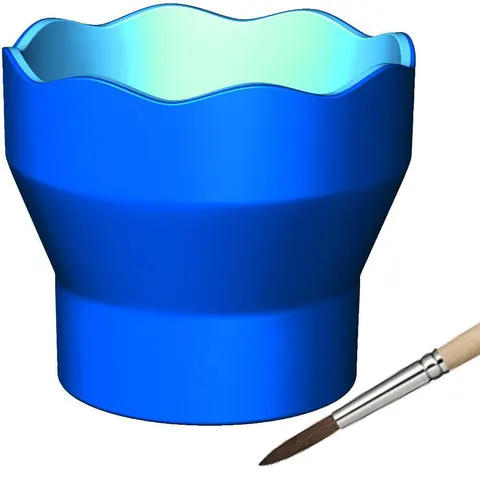 FABER-CASTELL Wasserbecher blau – Bild 1