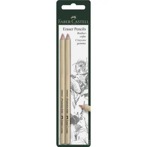 FABER-CASTELL Radierstifte weiß – Bild 1
