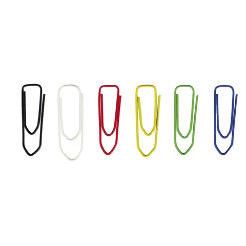 DURABLE 124100 - Paper clips, 26 mm, assorted colours, 500 pieces – image 1