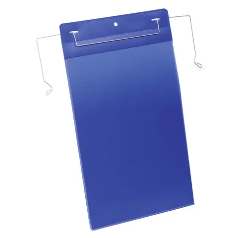 DURABLE Drahtbügeltasche, A4 hoch, blau – Bild 1