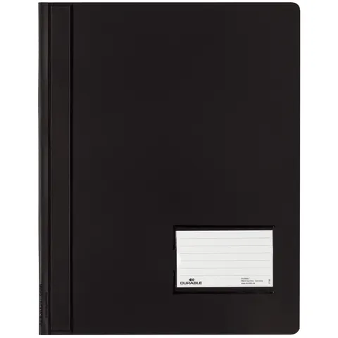 DURABLE 268001 - Loose-leaf binder, A4, DURALUX®, translucent, black – image 1