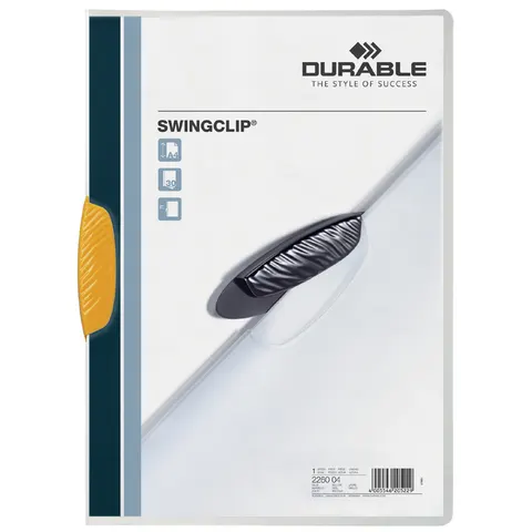 Klemmap Durable 2260 Swingclip Geel – afbeelding 1