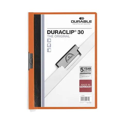 DURABLE Klemmhefter DURACLIP DIN A4 orange – Bild 1