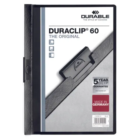 DURABLE Klemmhefter Duraclip DIN A4 schwarz – Bild 1