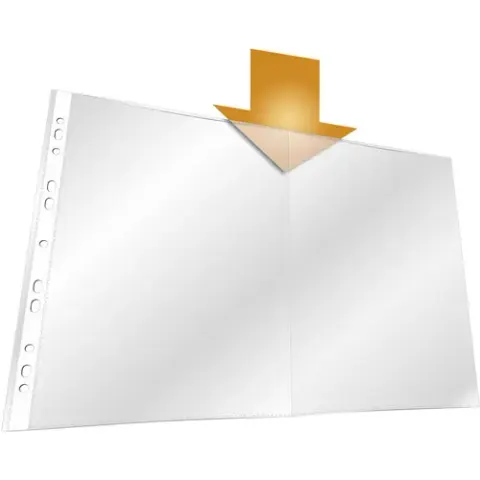 DURABLE Prospekthülle, DIN A3 quer, PP, transparent, 0,05 mm – Bild 1