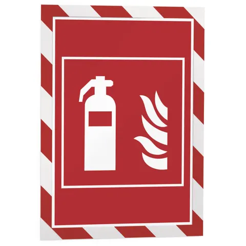 DURABLE Magnet-Rahmen SECURITY, DIN A4, rot / weiß – Bild 1