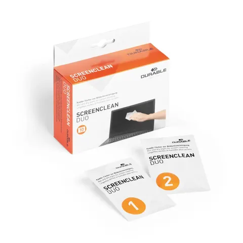 DURABLE Bildschirm-Reinigungstücher SCREENCLEAN DUO – Bild 1