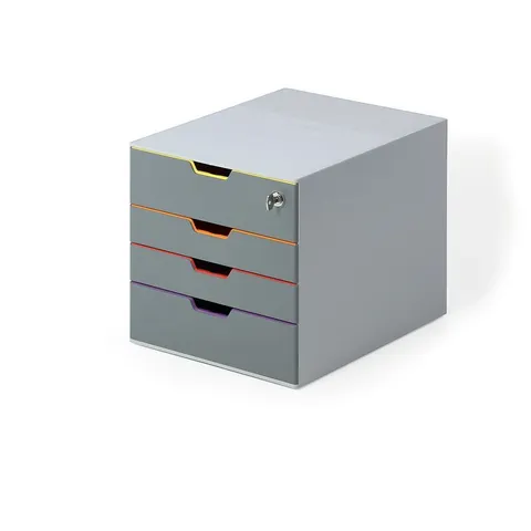 DURABLE Schubladenbox VARICOLOR 4 SAFE, mit 4 Schubladen – Bild 1