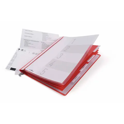 DURABLE Personalhefter mit Hängeschiene, DIN A4, rot – Bild 1