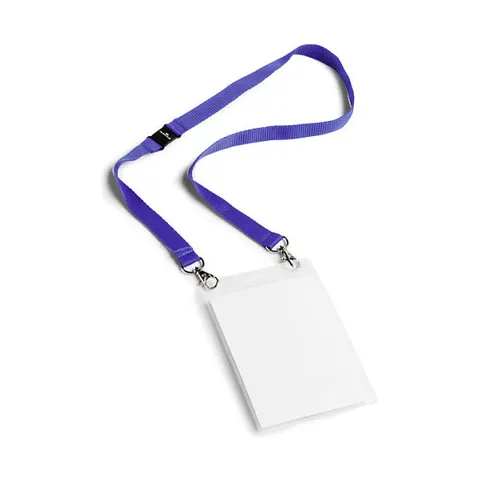 DURABLE Event-Namensschild, mit Textilband, DIN A6 – Bild 1