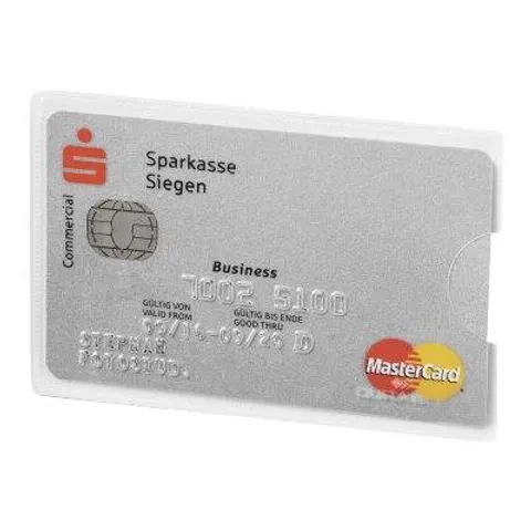 DURABLE Kreditkartenhülle RFID SECURE 3 Stück silber – Bild 1