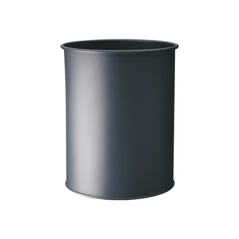 DURABLE Papierkorb Metall rund 15 Liter Anthrazit – Bild 1