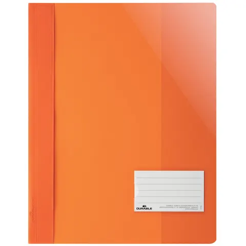 DURABLE snelhechter, A4, oranje, PVC – afbeelding 1