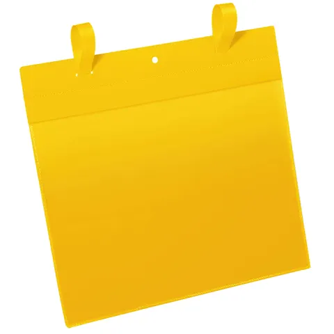 DURABLE Gitterboxtasche, mit Lasche A4 quer, gelb – Bild 1