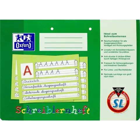 Oxford Schreiblernheft A4 quer 16 Blatt – Bild 1