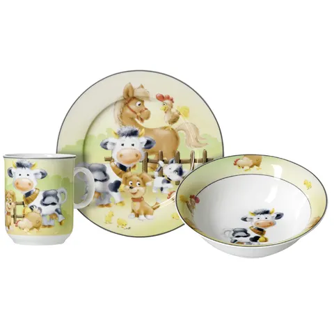 Ritzenhoff & Breker Geschirr-Set HOFTIERE, 3-teilig – Bild 1