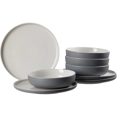 Ritzenhoff & Breker Tafelservice JASPER, grau, 8-teilig – Bild 1