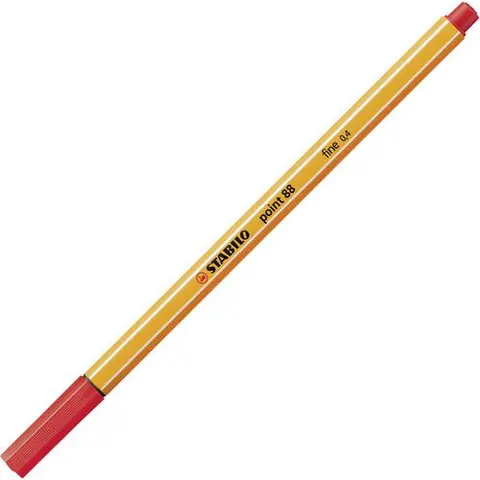 STABILO Point 88 Fineliner Rot – Bild 1