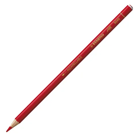 Kleurpotloden STABILO All 8040 rood – afbeelding 1