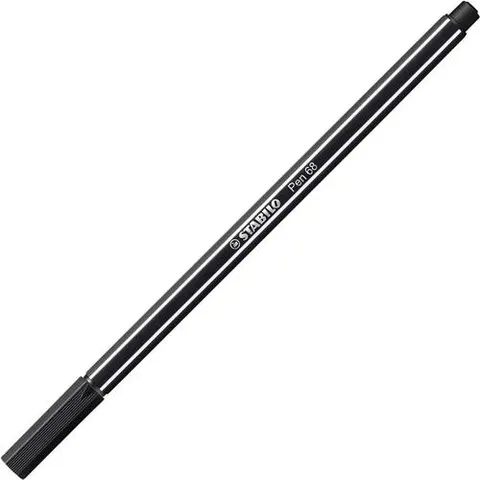 Viltstift STABILO Pen 68/46 medium zwart – afbeelding 1