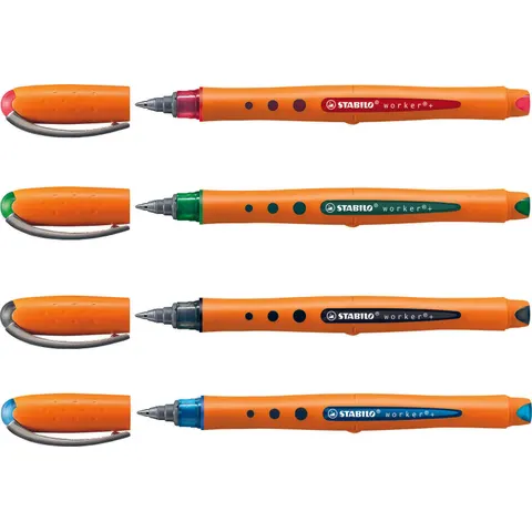 STABILO Tintenroller worker fine, 4er Etui – Bild 1