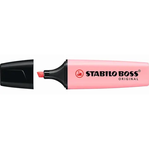 STABILO Textmarker BOSS ORIGINAL Pastel, pastellrot – Bild 1