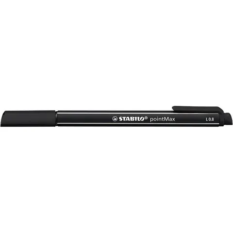 STABILO Fasermaler pointMax, schwarz – Bild 1