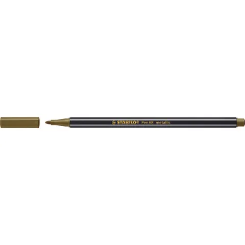 Viltstift STABILO Pen 68/810 medium metallic goud – afbeelding 1