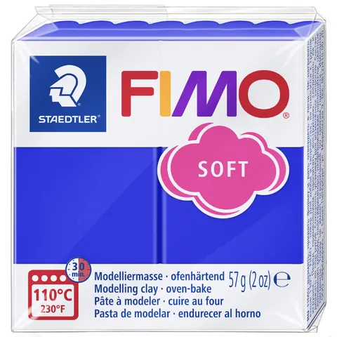 FIMO soft boetseerklei 57 g brilliantblauw – afbeelding 1