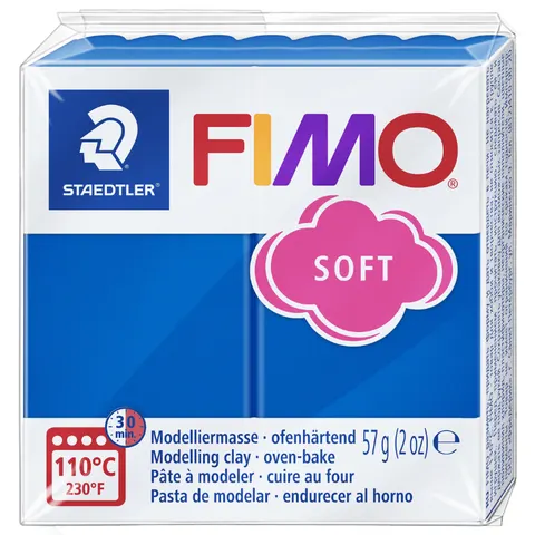 FIMO soft boetseerklei 57 g pacificblauw – afbeelding 1