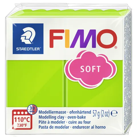 FIMO soft boetseerklei 57 g appelgroen – afbeelding 1