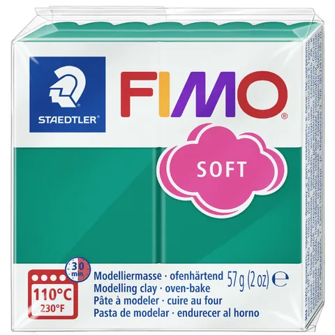 FIMO soft boetseerklei 57 g smaragd – afbeelding 1