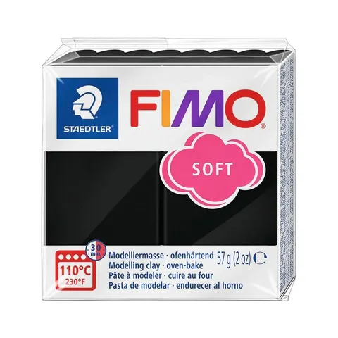 FIMO Mod.masse Fimo soft schwarz – Bild 1