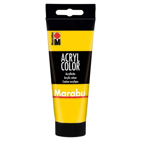 Marabu Acrylfarbe, gelb, 100,0 ml – Bild 1