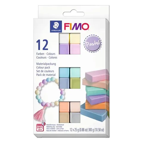 FIMO SOFT Modelliermasse-Set , Pastel, , 12er Set – Bild 1