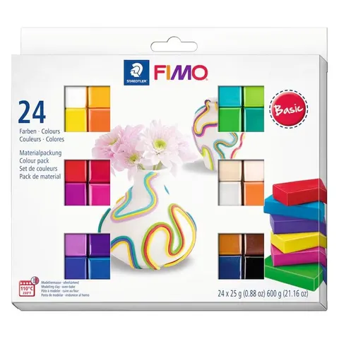 FIMO SOFT Modelliermasse-Set , Basic, , 24er Set – Bild 1