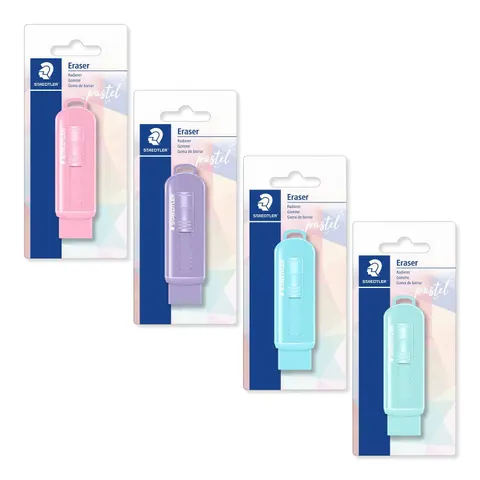 STAEDTLER Radierer mit Schiebehülle Pastell – Bild 1