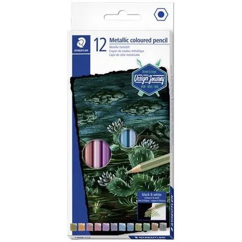 STAEDTLER Buntstift Metallic, 12er Kartonetui – Bild 1